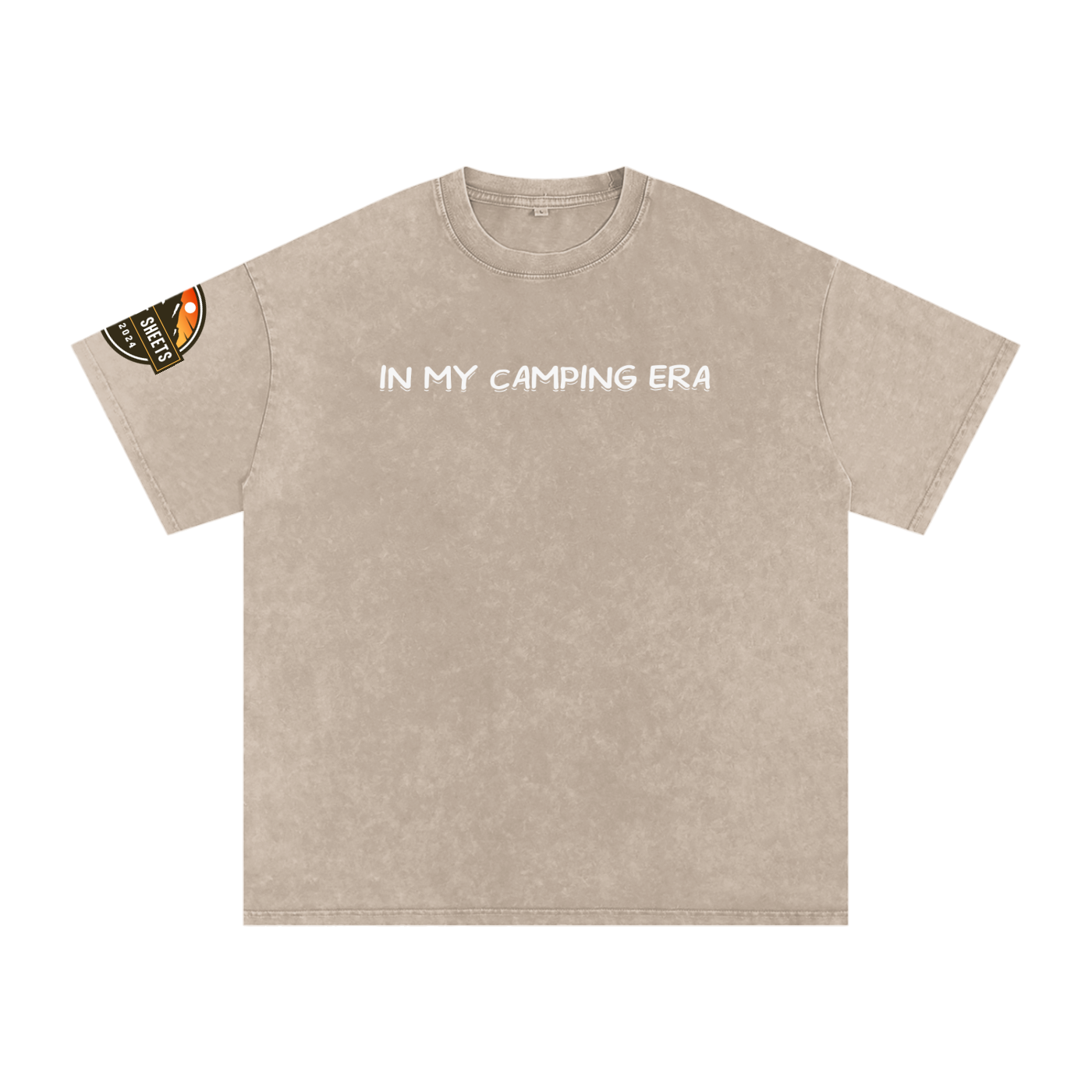 Snow Washed Oversized Cotton T-Shirt